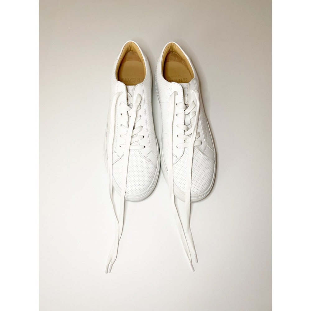 Greats White Leather Sneakers